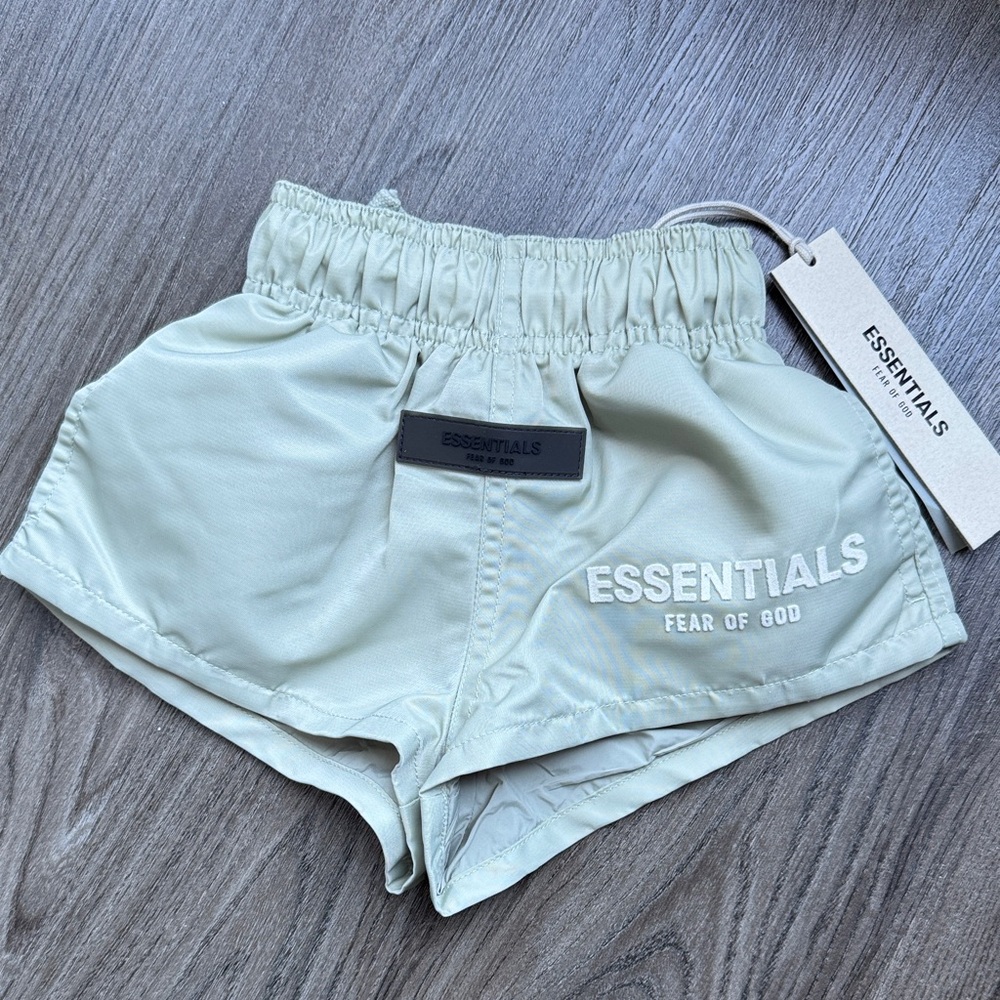 Essentials Fear of God Sage Green Athletic Shorts
